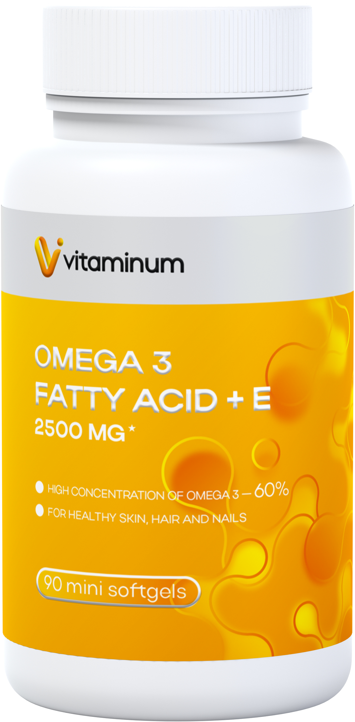  Vitaminum ОМЕГА 3 60% + витамин Е (2500 MG*) 90 капсул 700 мг   в Котласе